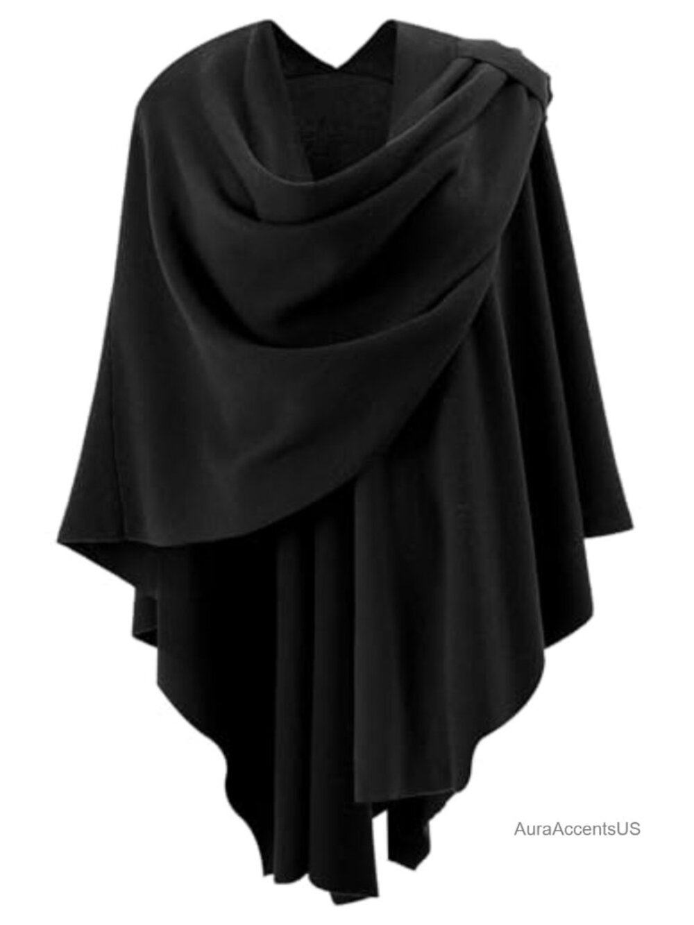 Elegant Cross Front Poncho Shawl Wrap for Wedding Formal Evening